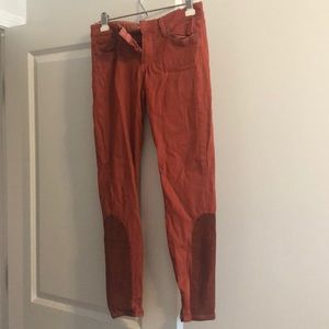 Paige red denim jeans